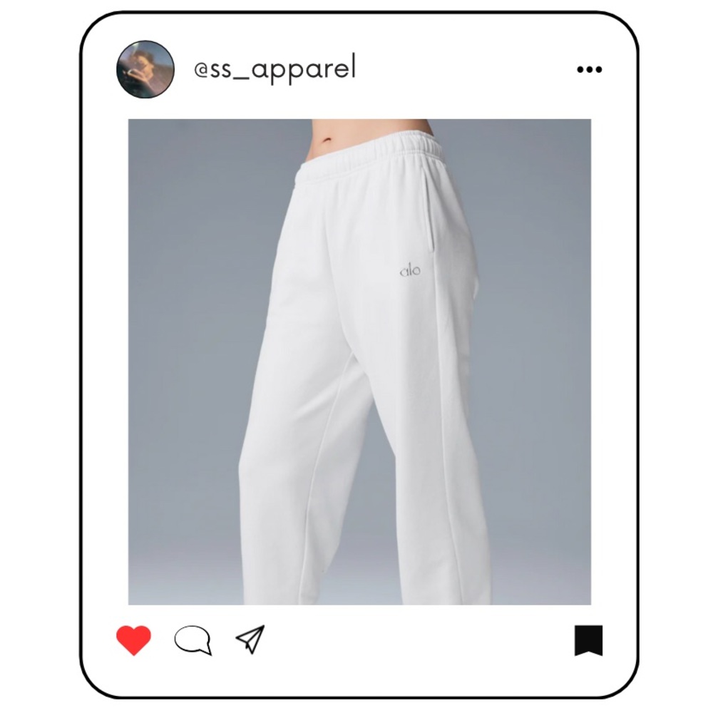 ALO Yoga White Accolade sweatpant